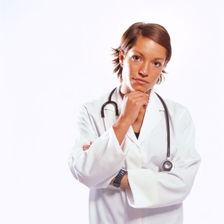 Serious Female Physician