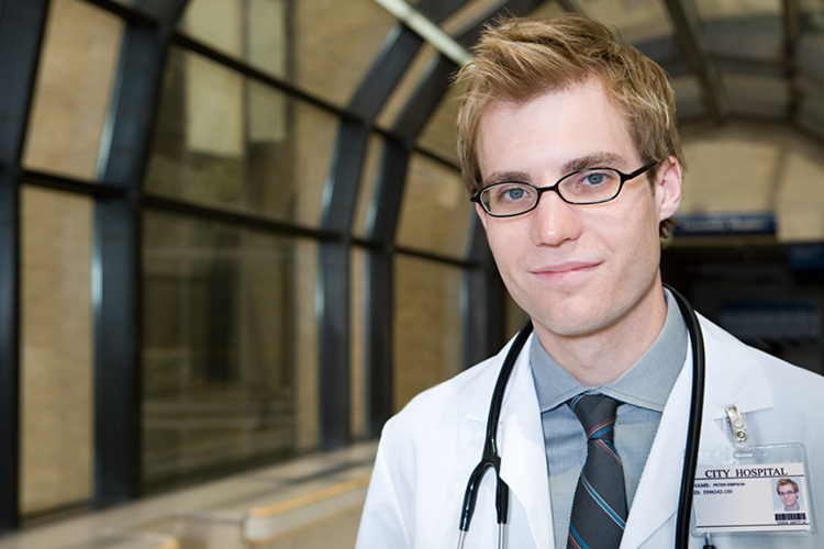 Physician with Glasses